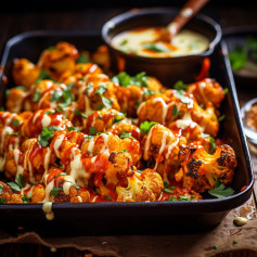 Baked Buffalo Cauliflower Bites