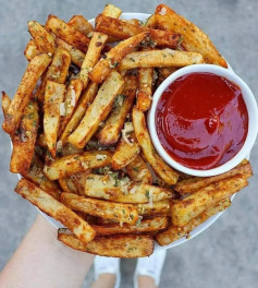 Baked Garlic Parmesan French Fries