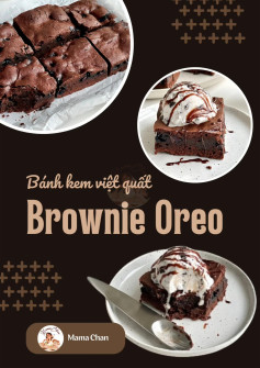 bánh kem việt quất brownie oreo