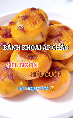 Bánh khoai áp chảo siêu ngon siêu cuốn