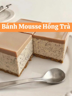 Bánh mousse hồng trà