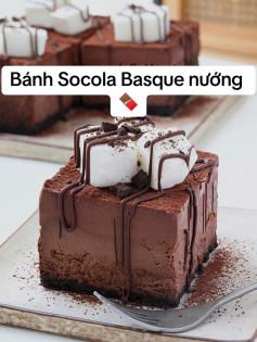 bánh socola basque nướng