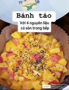 Bánh táo với 4 nguyên liệu có sẵn trong bếp