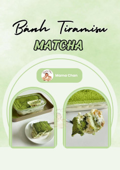 bánh tiramisu matcha