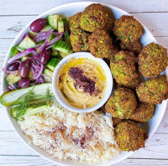 Best Air Fried Falafel 🧆 Bowl🌱