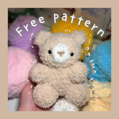 BJ the bear free pattern 🧸☁️