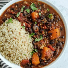 Black Bean and Butternut Squash Stew