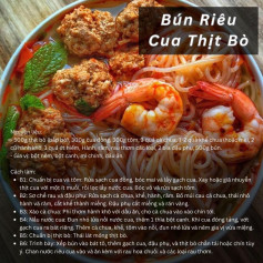 bún riêu cua thịt bò, bún măng vịt, bún bò huế, bún thịt nướng, bún mắm