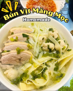 bún vịt măng mọc homemade