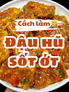 Cách làm đậu hũ sốt ớt