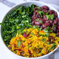 CARIBBEAN RED BEANS + TROPICAL TURMERIC RICE 🌴