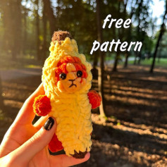 cat banana free pattern