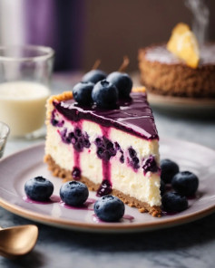 Certainly! Are you looking for a tasty and healthy way to enjoy a blueberry cheesecake thats also free from animal products? Try out the vegan blueberry cheesecake recipe! 🌱🍰💜