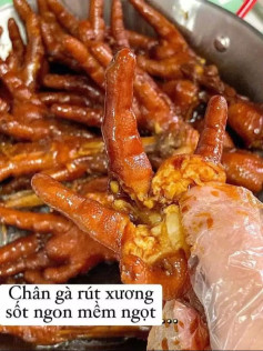 chân gà rút xương sốt ngon mềm ngọt