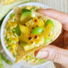 ✨CHAR GRILLED CORN AND MANGO SALSA✨