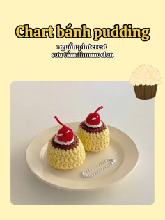 chart bánh pudding cherry pudding