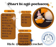 Chart bí ngô pochacco