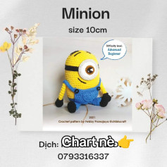 chart móc len minion 10 cm