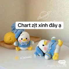 chart móc len vịt béo