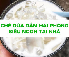 chè dừa dầm hải phòng siêu ngon tại nhà