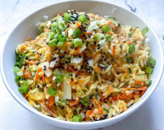 Cheesy Zucchini Carrot Rice