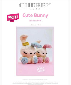 cherry cute bunny crochet pattern