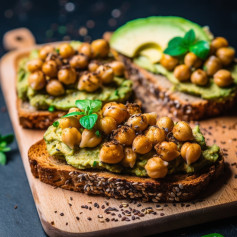 Chickpea Avocado Toast