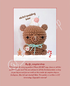 choco pudding bear croche pattern