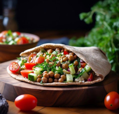 Chopped Salad Pitas