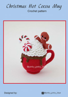 christmas hot cocoa mug crochet pattern