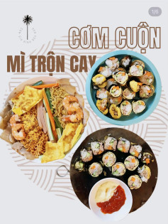 Cơm cuộn mì trộn cay #food #anngonmoingay #anvat