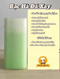 công thức bạ hà đá xay, matcha đá xay, việt quất đá xay, socola đá xay, xoài đá xay, cafe đá xay, oreo đá xay