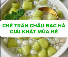 Công thức chè trân châu bạc hà giải khát mùa hè