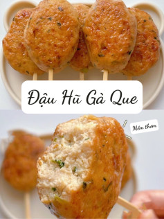 công thức đậu hũ gà que