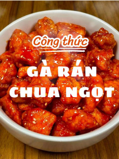 công thức gà rán chua ngọt