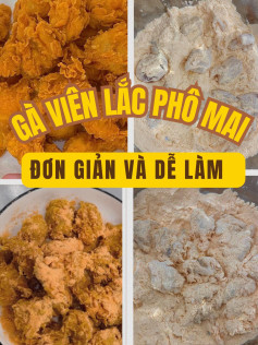 công thức gà viên lắc phô mai