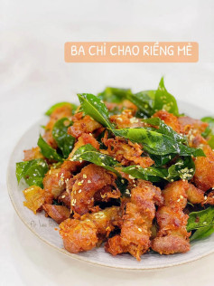 công thức làm ba chỉ chao riềng mẻ