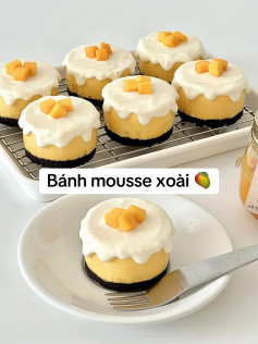 công thức làm bánh mouse xoài