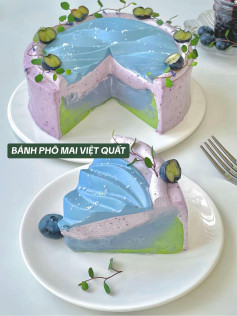 Công thức làm bánh phô mai việt quất