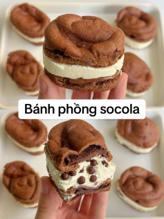 công thức làm bánh phồng socola.