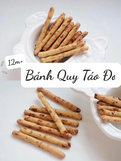 công thức làm bánh quy táo đỏ