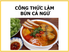 Công thức làm bún cá ngừ