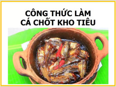 công thức làm cá chốt kho tiêu