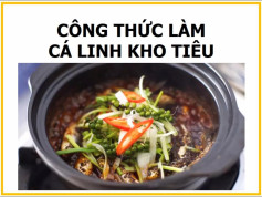 công thức làm cá linh kho tiêu