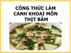 Công thức làm canh khoai môn thịt băm