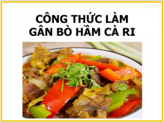 Công thức làm gân bò hầm cà ri