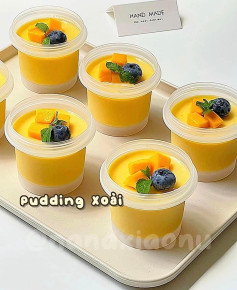 công thức làm pudding xoài