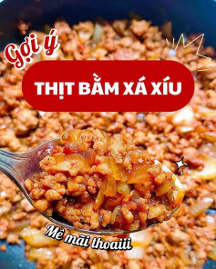 công thức làm thịt băm xá xíu