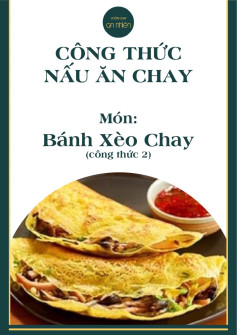 Công thức nấu ăn chay món: bánh xèo chay