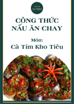 Công thức nấu ăn chay món: cà tím kho tiêu